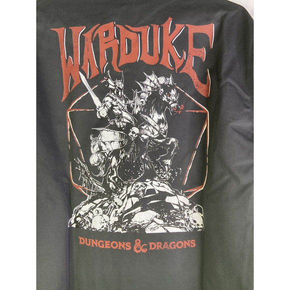 Dungeons And Dragons D&D Warduke Evil Fighter Full Zip Shirt Jacket Mens Size L - Picture 5 of 12